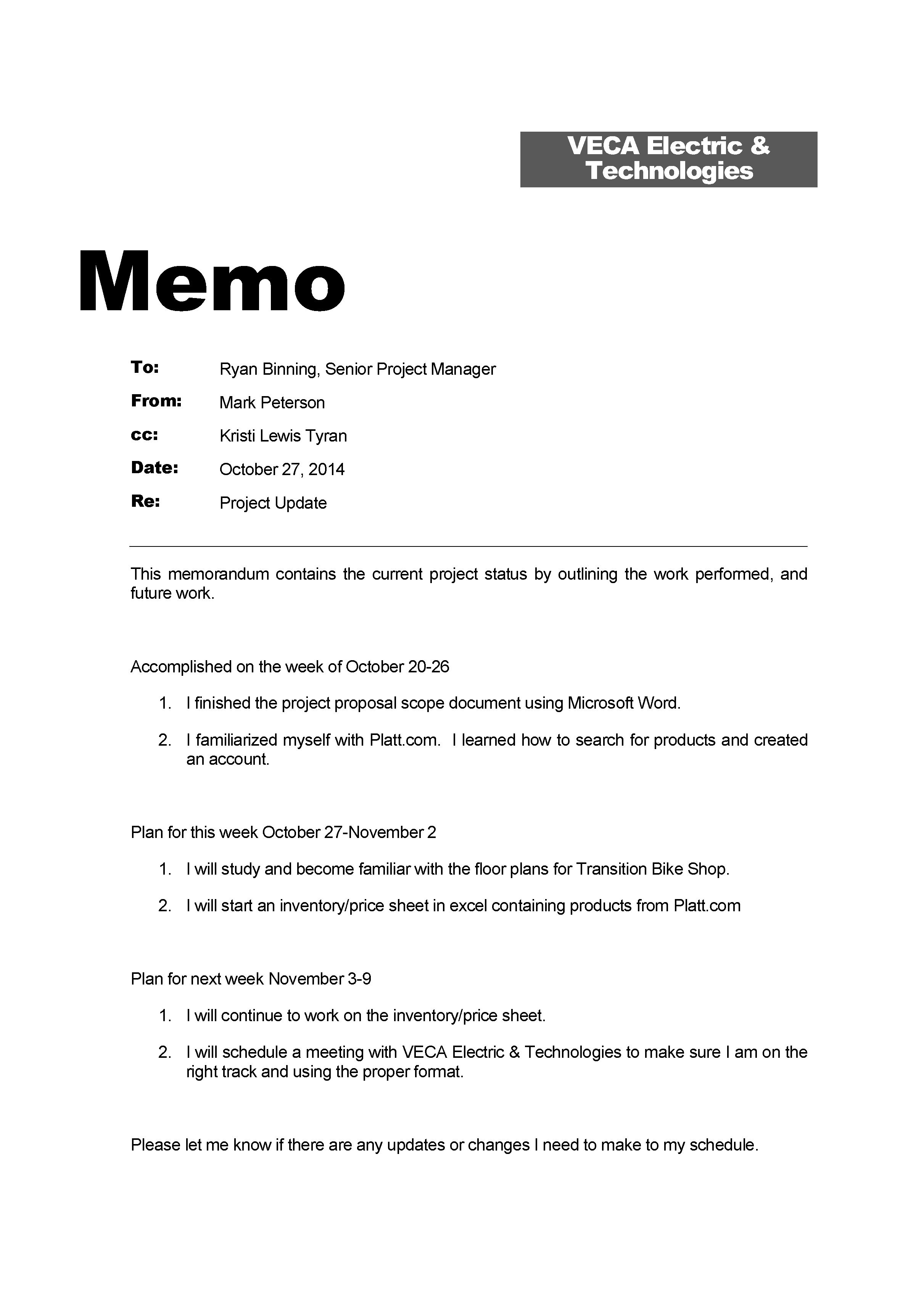 Memo 2