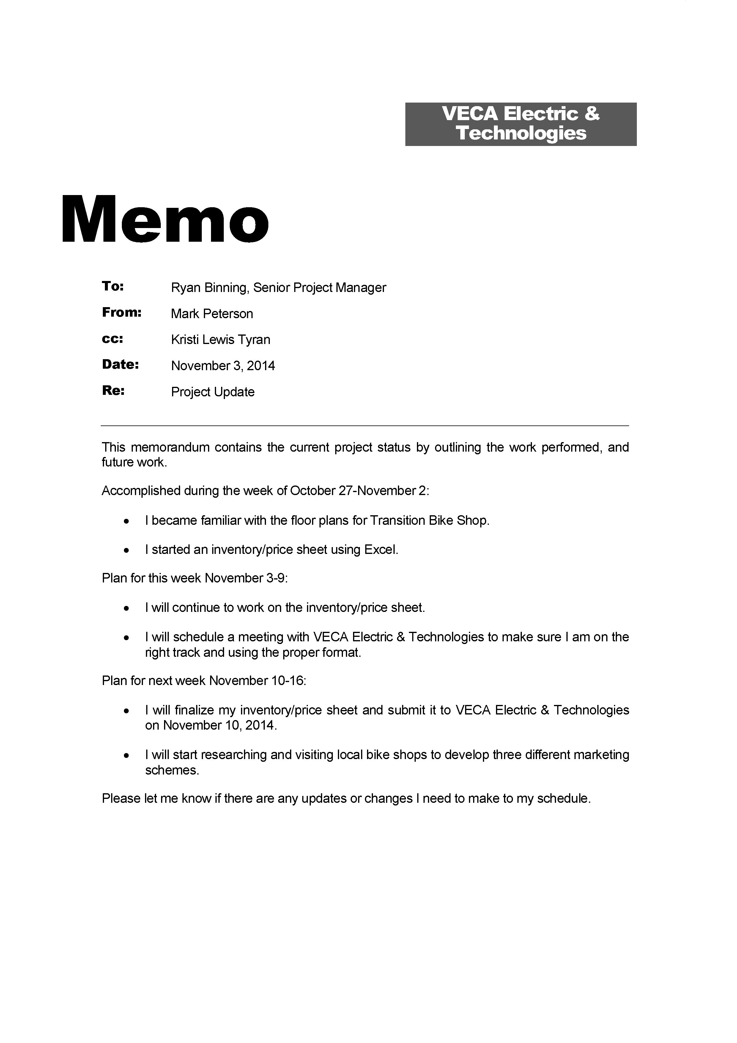 Memo 3